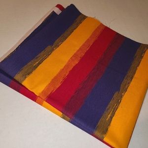 Vintage colorful striped fabric